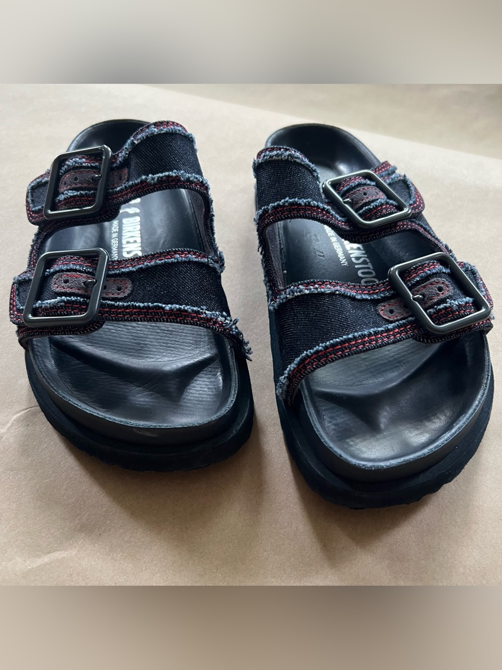 Birkenstock 1774 Arizona Denim Sandals - Picture 7 of 9